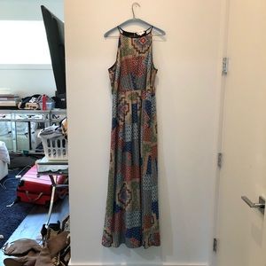 under skies print maxi